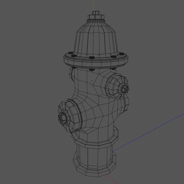 Fire Hydrant 3D model_4
