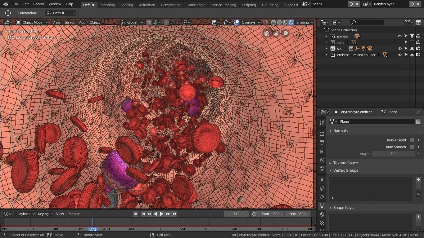 Bloodstream ball 3D model_6