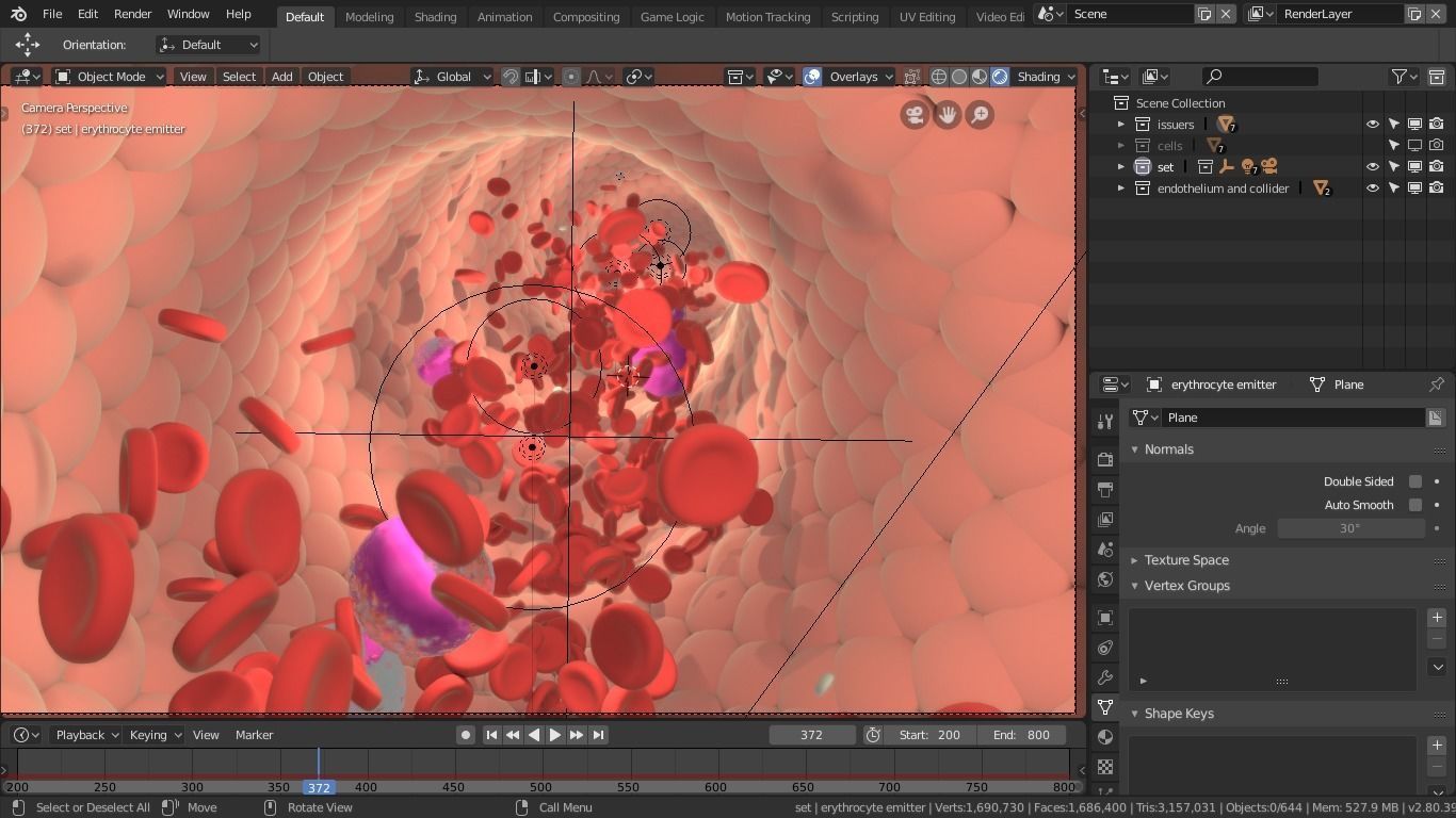 Bloodstream ball 3D model_5