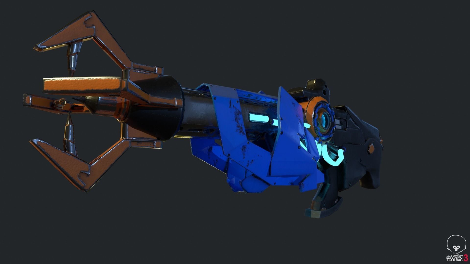 Freeze Ray Low-poly 3D model_8