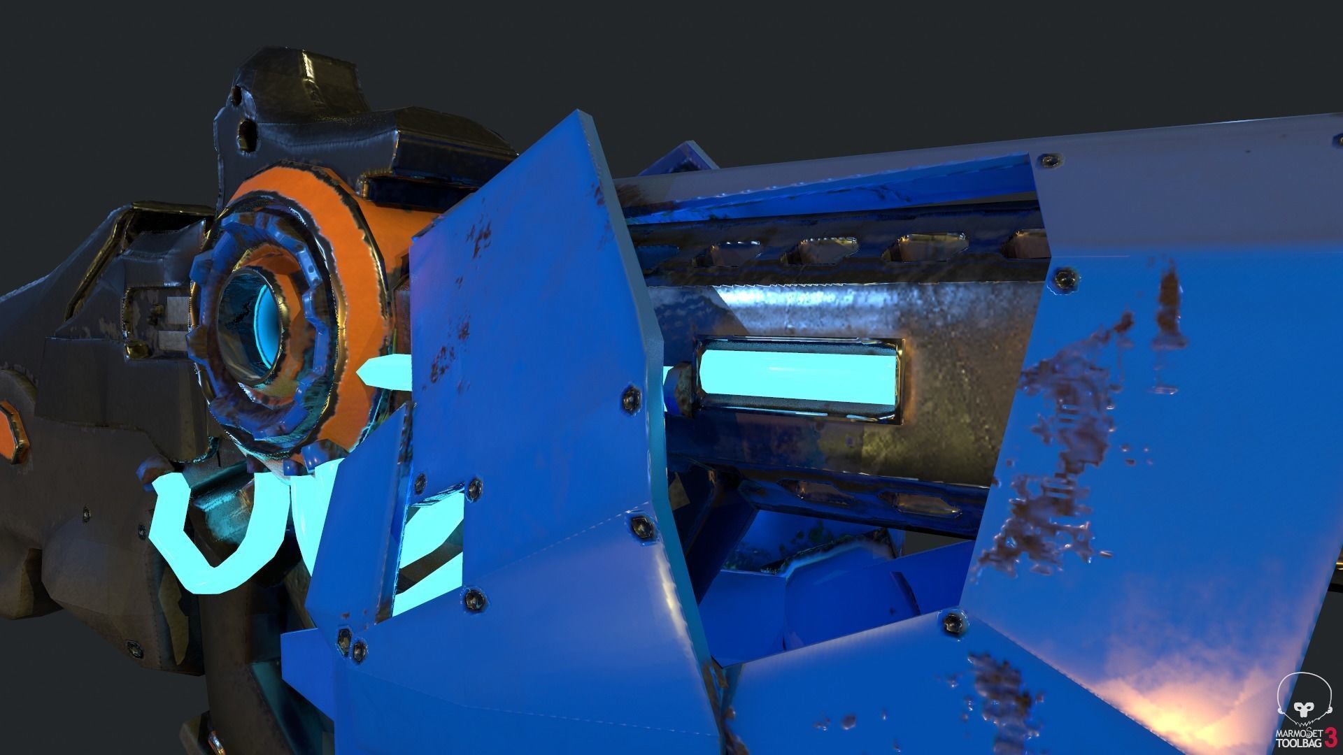 Freeze Ray Low-poly 3D model_11