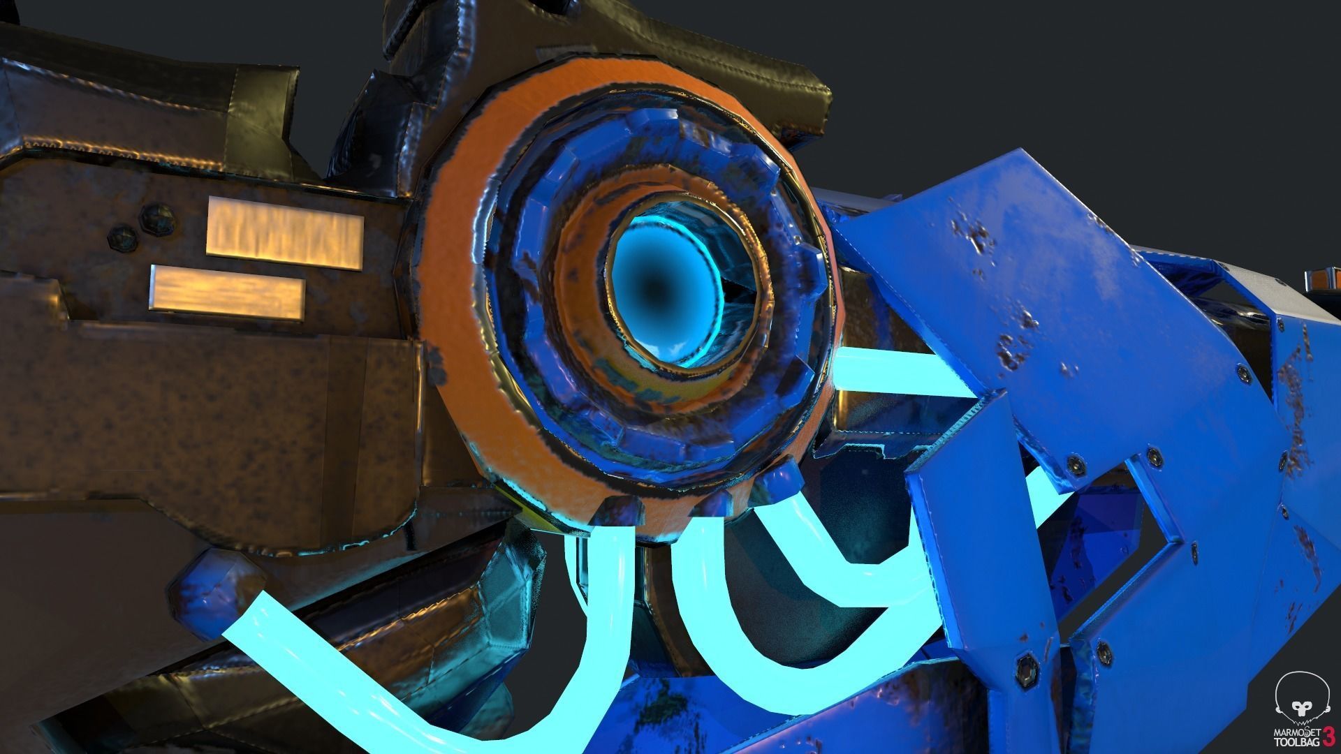 Freeze Ray Low-poly 3D model_10