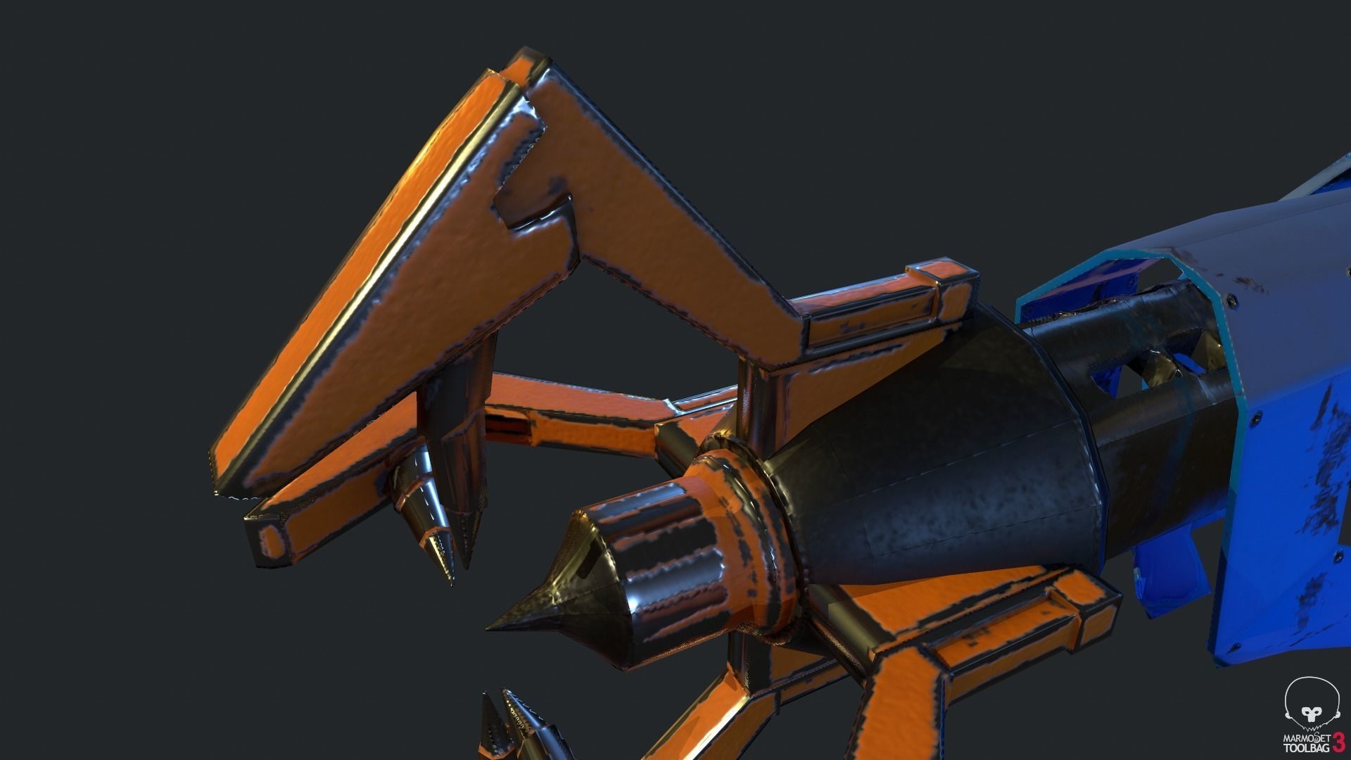 Freeze Ray Low-poly 3D model_5