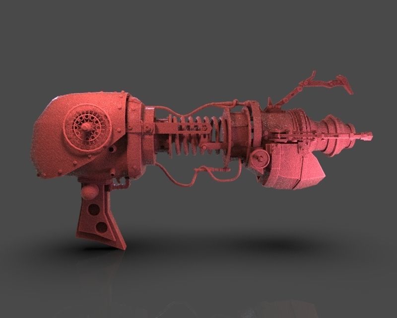 Steampunk Portal Gun 3D print model_6
