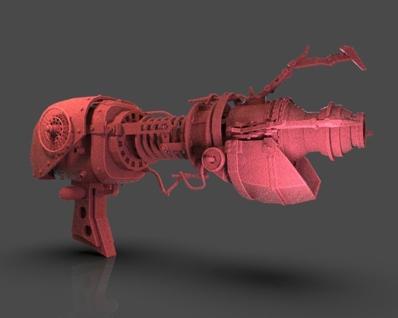 Steampunk Portal Gun 3D print model_8