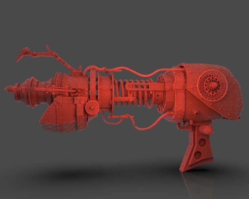 Steampunk Portal Gun 3D print model_5