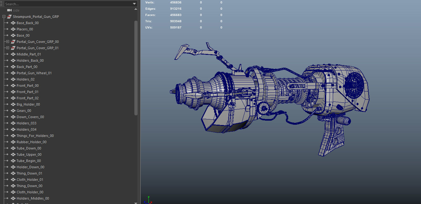 Steampunk Portal Gun 3D print model_14