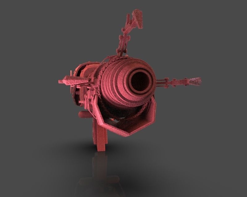 Steampunk Portal Gun 3D print model_9