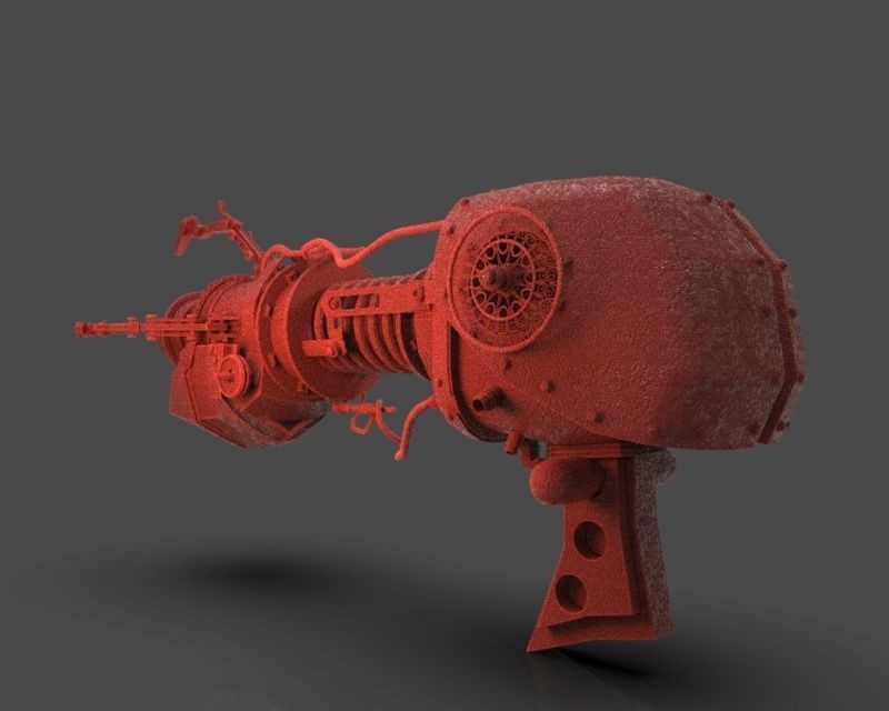 Steampunk Portal Gun 3D print model_4