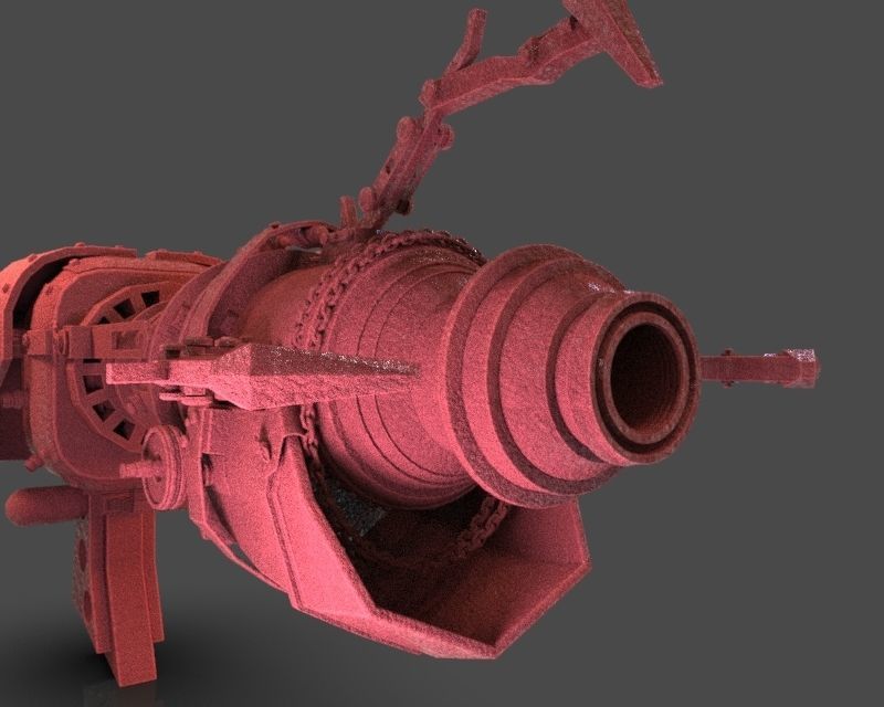 Steampunk Portal Gun 3D print model_13