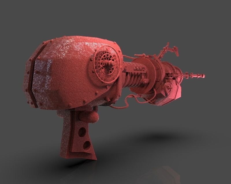 Steampunk Portal Gun 3D print model_7