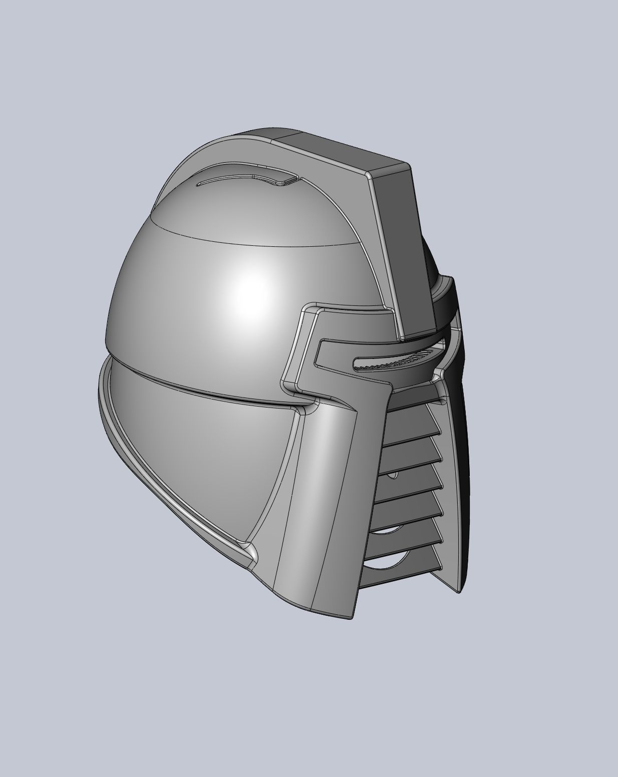 Battlestar Galacticar Cylon  Zylon Centurion Helmet 3D print model_10