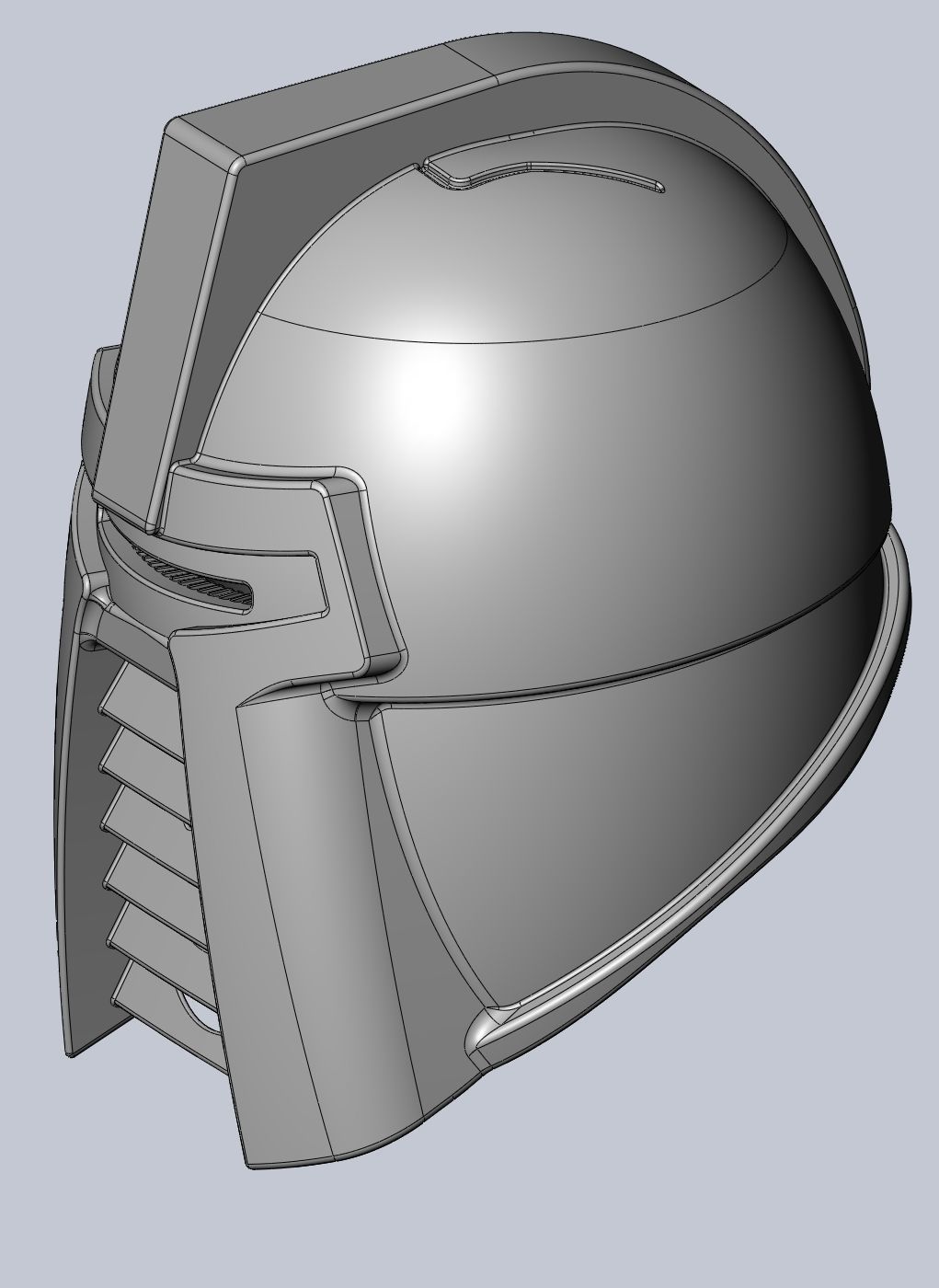 Battlestar Galacticar Cylon  Zylon Centurion Helmet 3D print model_6