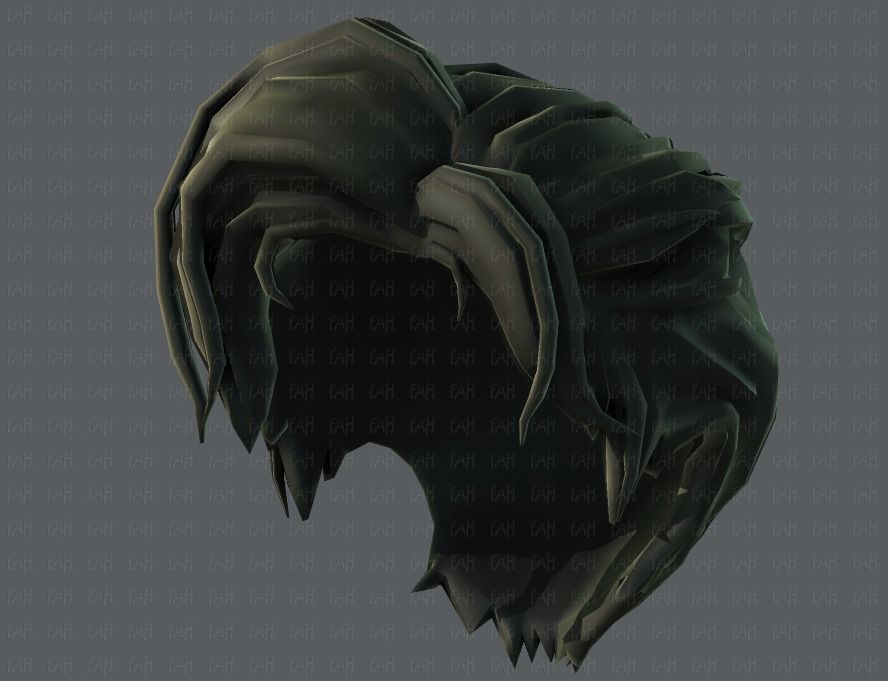 3D Hair style for boy V44 Low-poly 3D model_43