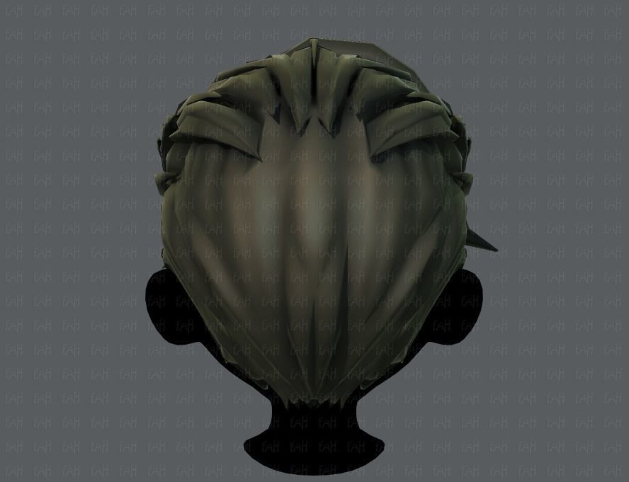 3D Hair style for boy V44 Low-poly 3D model_21