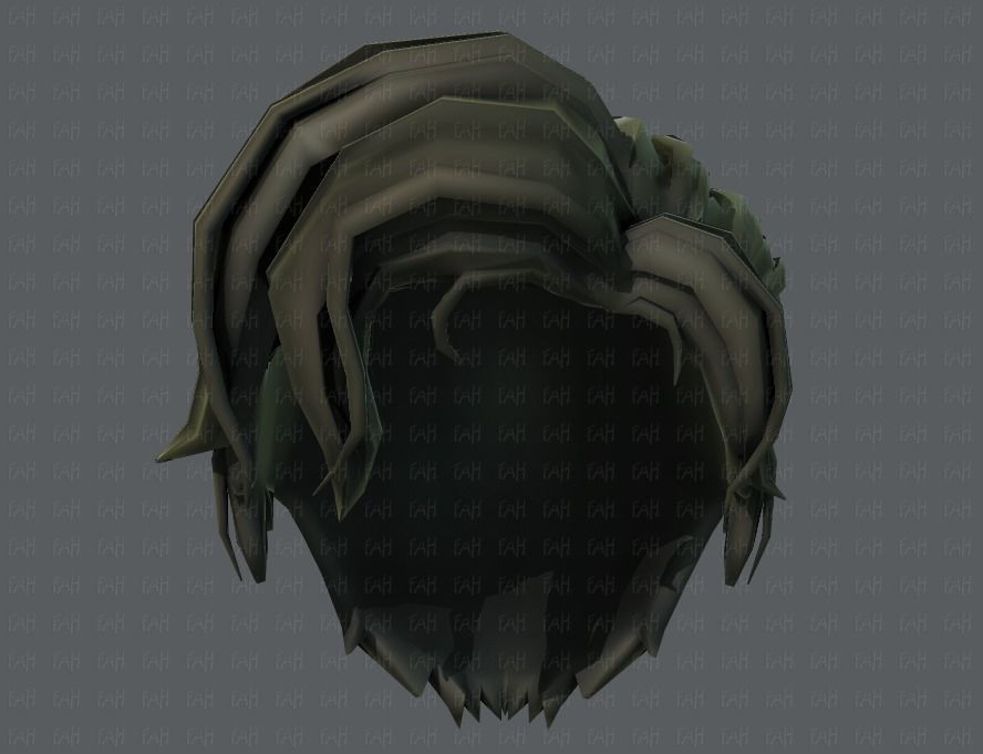 3D Hair style for boy V44 Low-poly 3D model_39