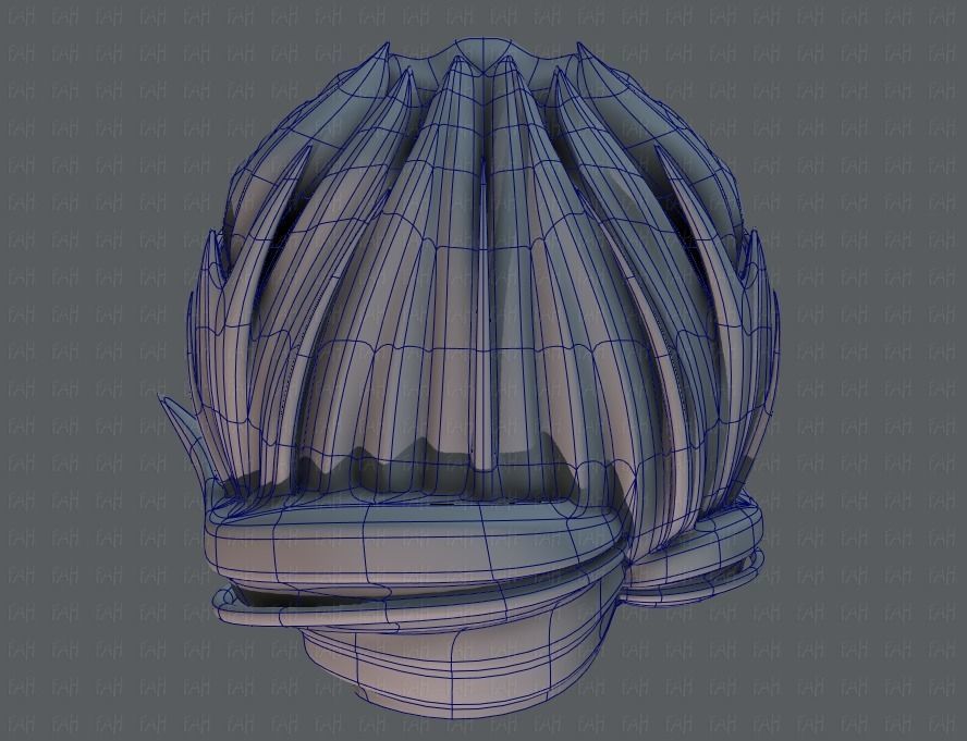 3D Hair style for boy V44 Low-poly 3D model_34