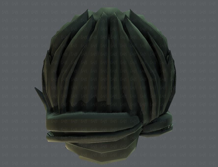 3D Hair style for boy V44 Low-poly 3D model_35