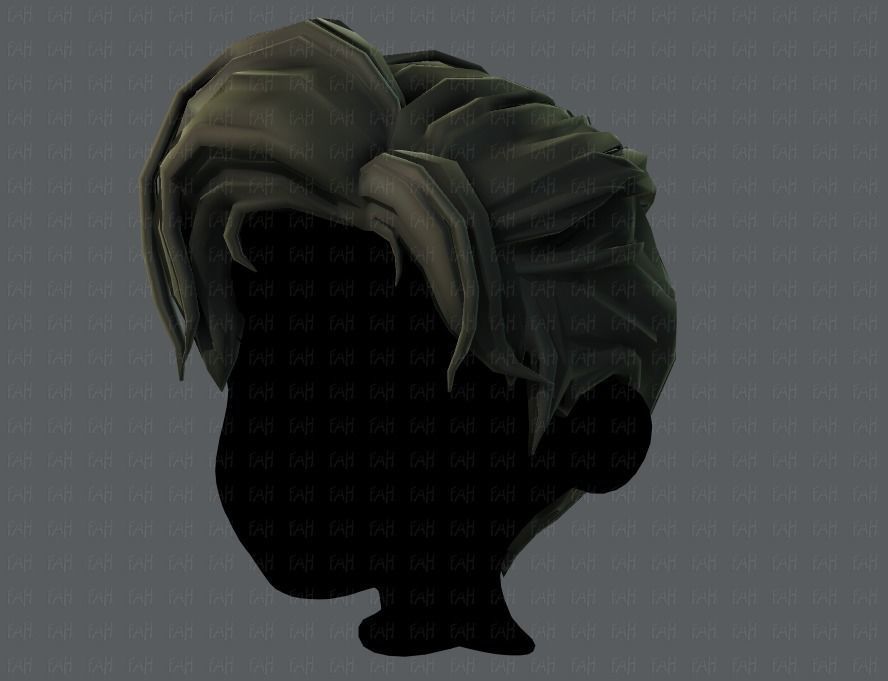 3D Hair style for boy V44 Low-poly 3D model_24