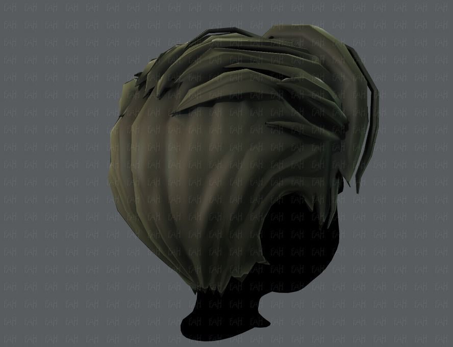 3D Hair style for boy V44 Low-poly 3D model_20