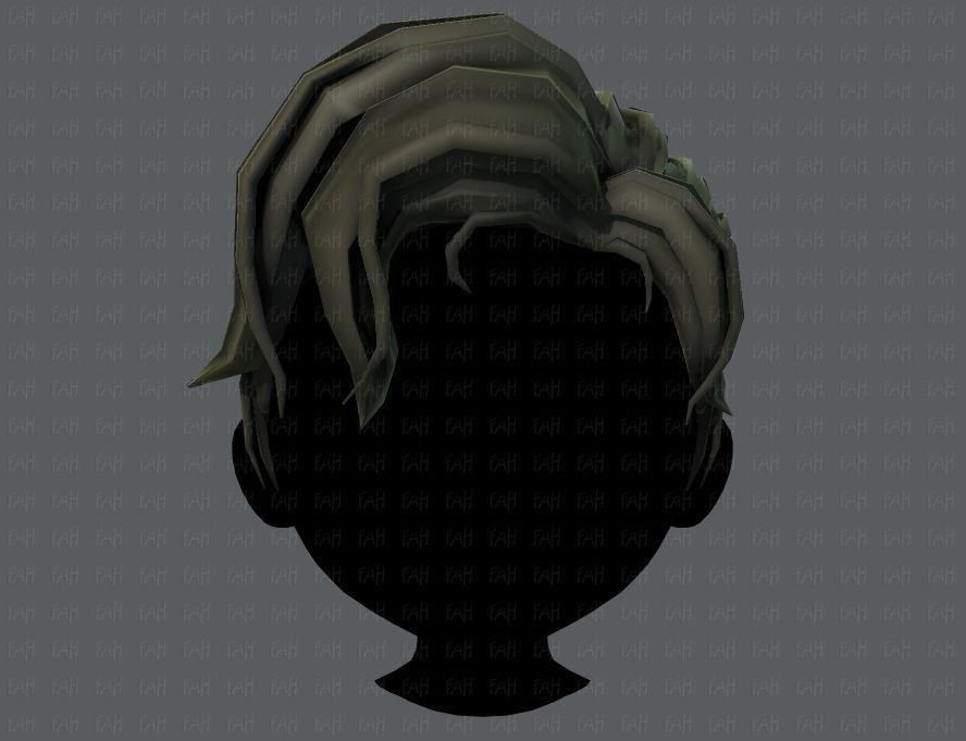 3D Hair style for boy V44 Low-poly 3D model_17