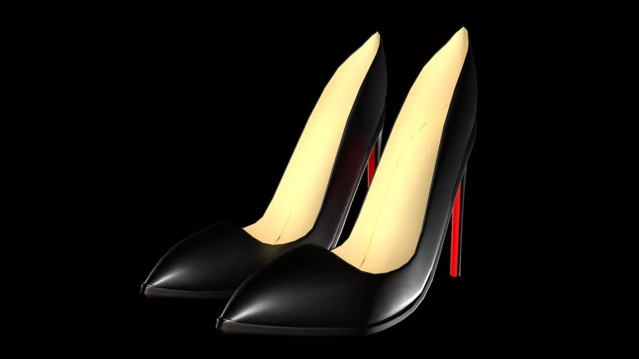 High Heel 01 Without Sign Low-poly 3D model