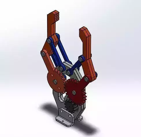 Gripper gear mechanism 3D print model