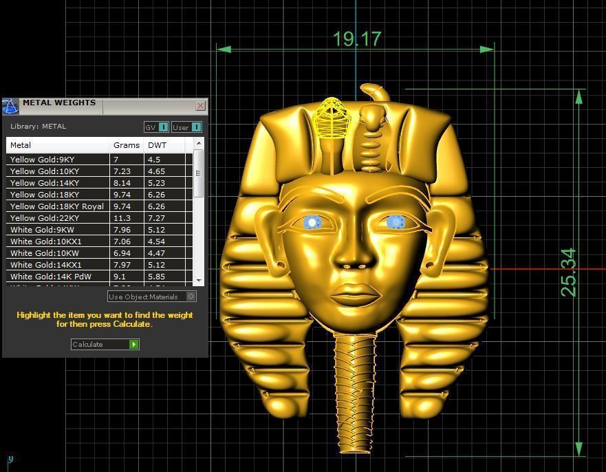 kingtut 3D print model_3