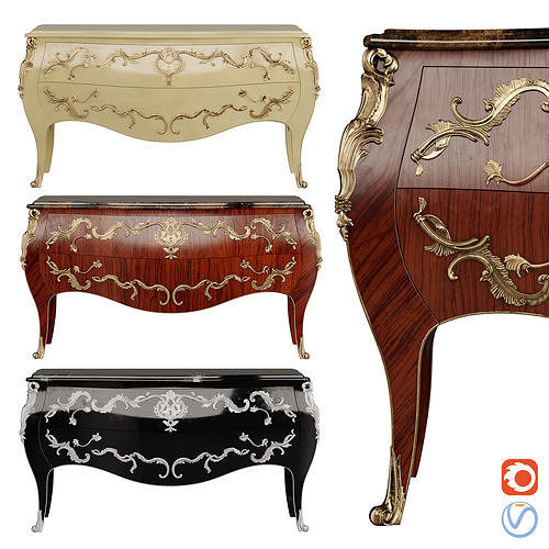 6706 - P Commode  3D model