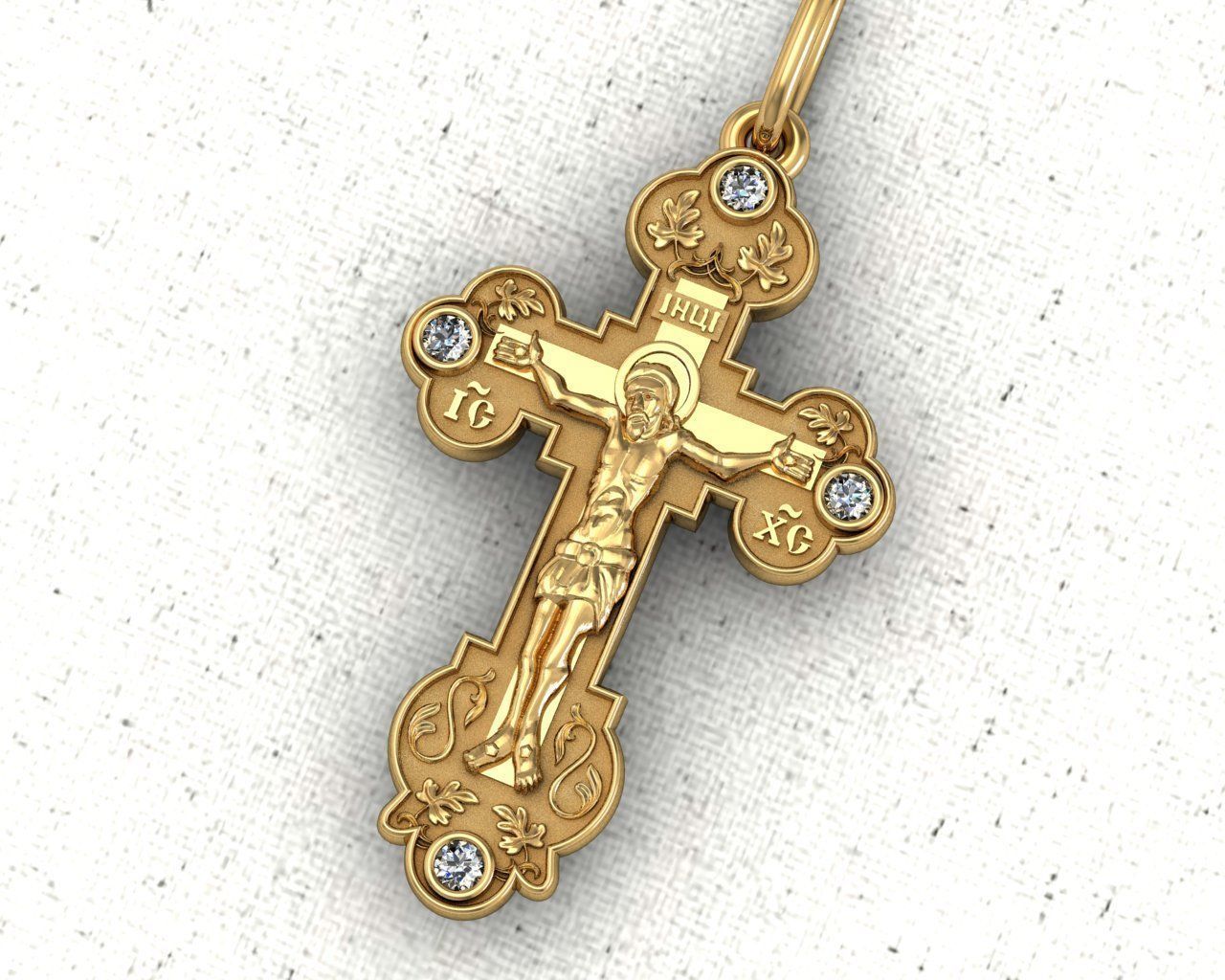  Orthodox cross 3D print model_0