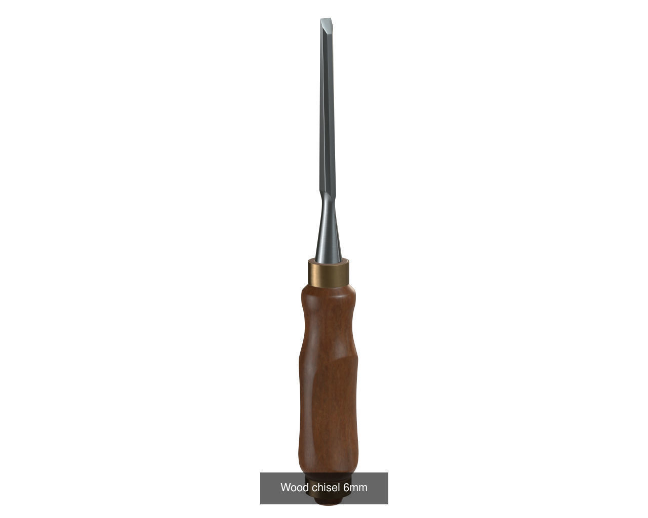 Wood Chisels 3D Model Collection_1