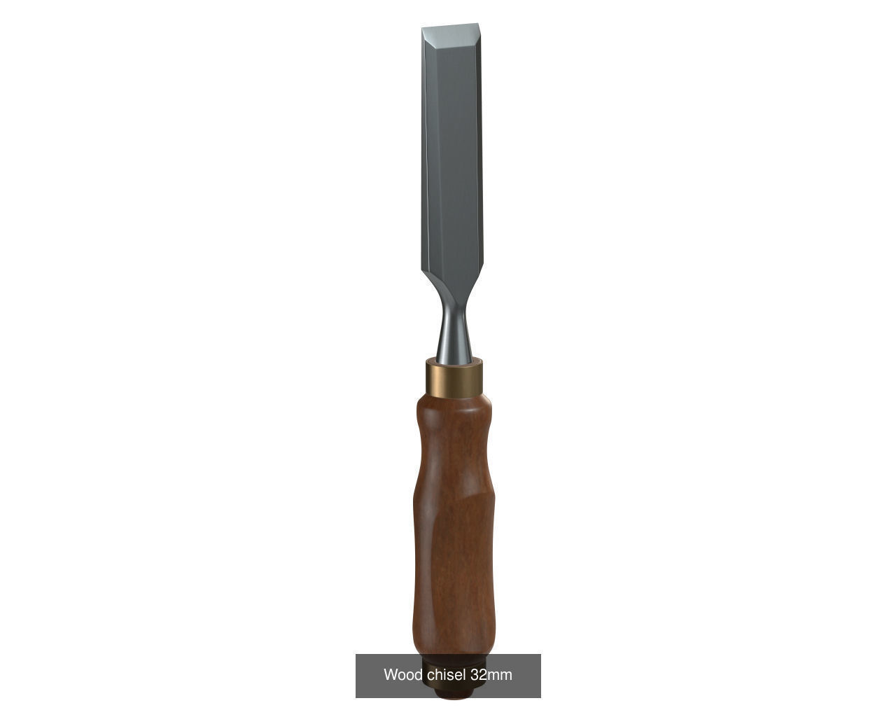 Wood Chisels 3D Model Collection_2
