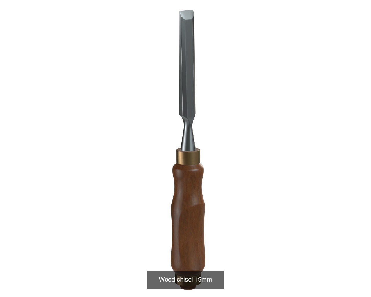 Wood Chisels 3D Model Collection_4