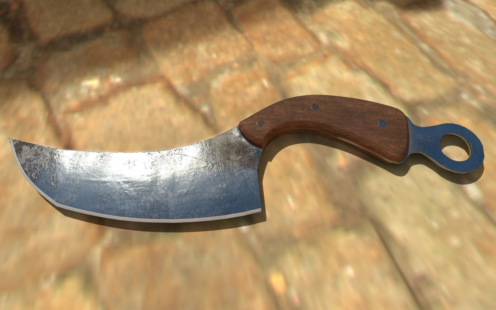 Sinao karambit Free low-poly 3D model_2