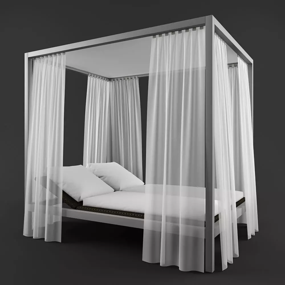 Garden bed Ethimo Allaperto 3D model