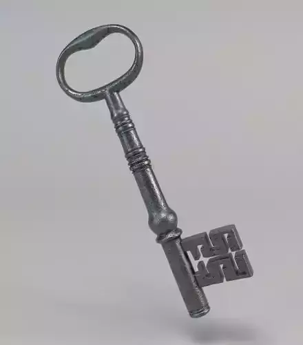 Key Old Vintage 3D model