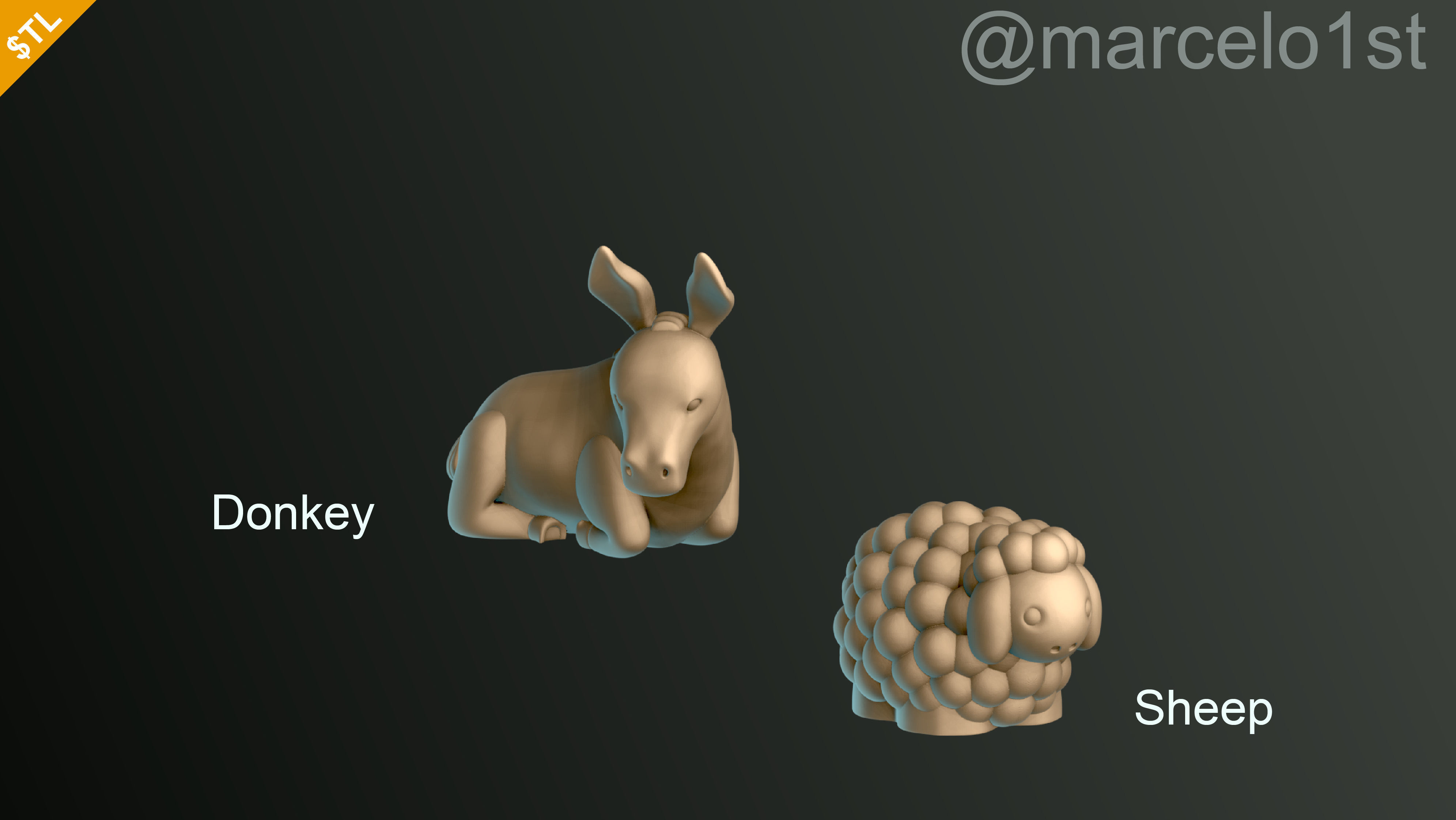 Birth of Jesus or Manger Scene or Presepio or Christmas Crib 3D print model_23