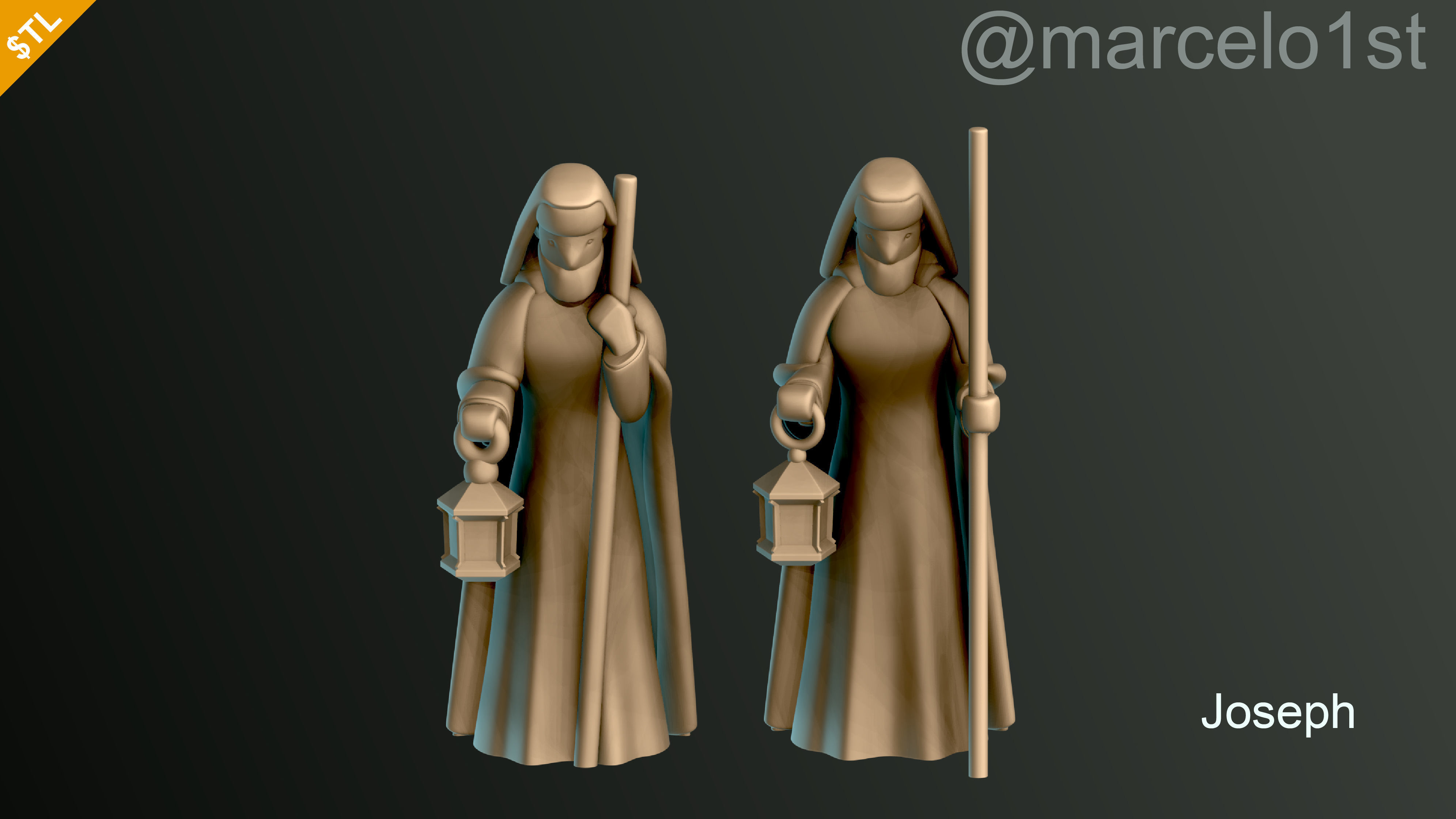 Birth of Jesus or Manger Scene or Presepio or Christmas Crib 3D print model_8