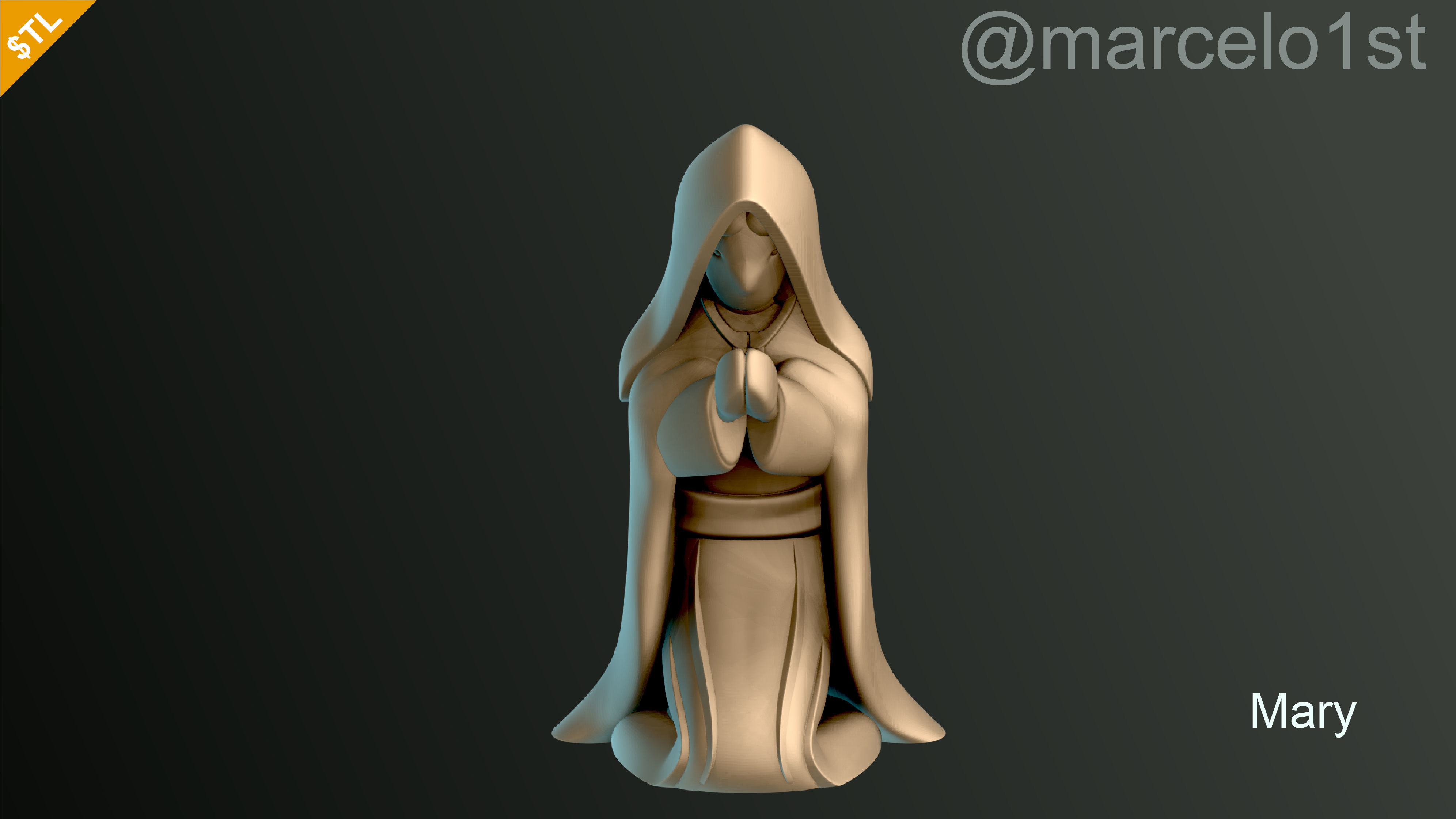 Birth of Jesus or Manger Scene or Presepio or Christmas Crib 3D print model_6