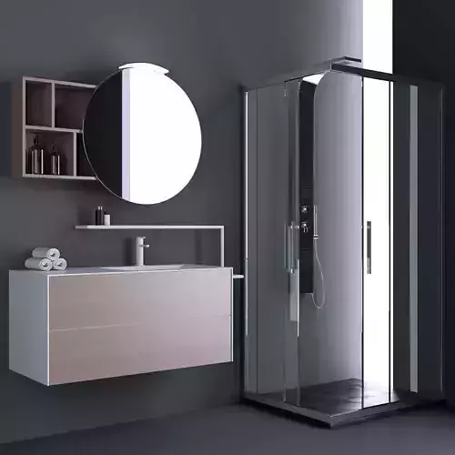Bathroom set by Ardeco and Agha 3D model