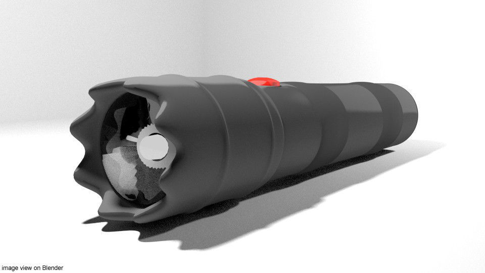 Flashlight - Type 1 3D model_2
