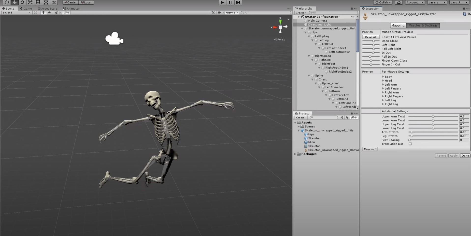 Skeleton low poly and high poly 3D model Low-poly 3D model_15