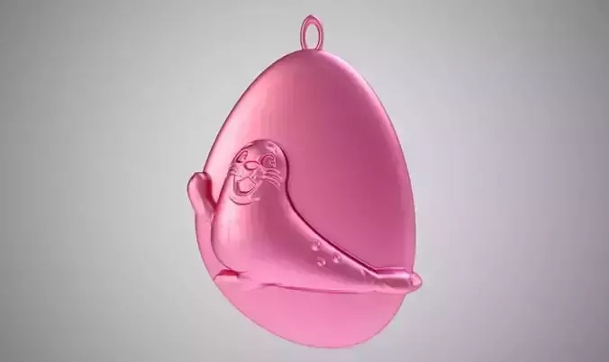 Rock Seal Necklace 3D print model