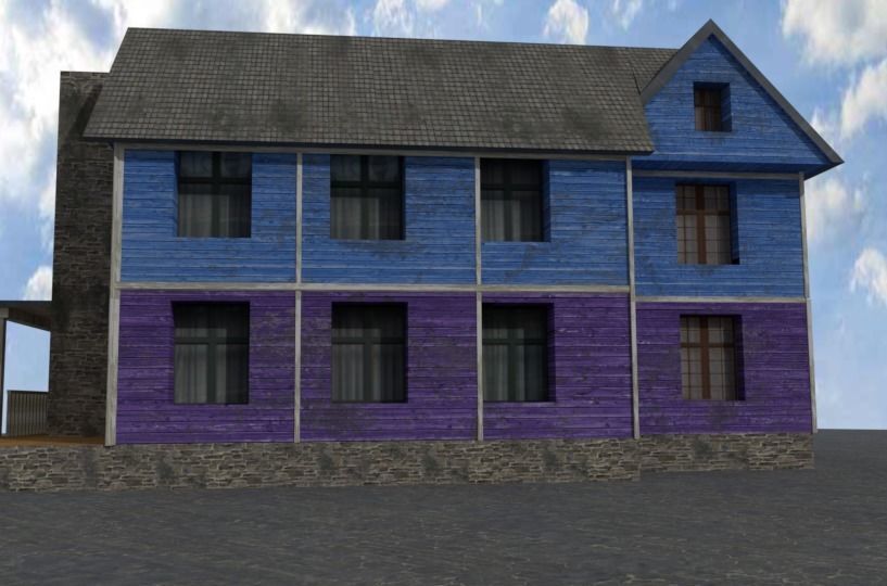 House on day 3D model_22