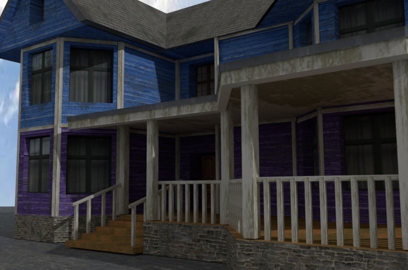 House on day 3D model_24