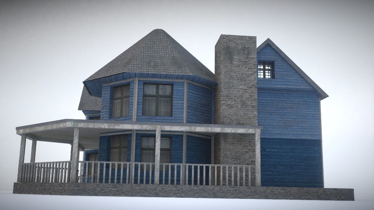 House on day 3D model_18