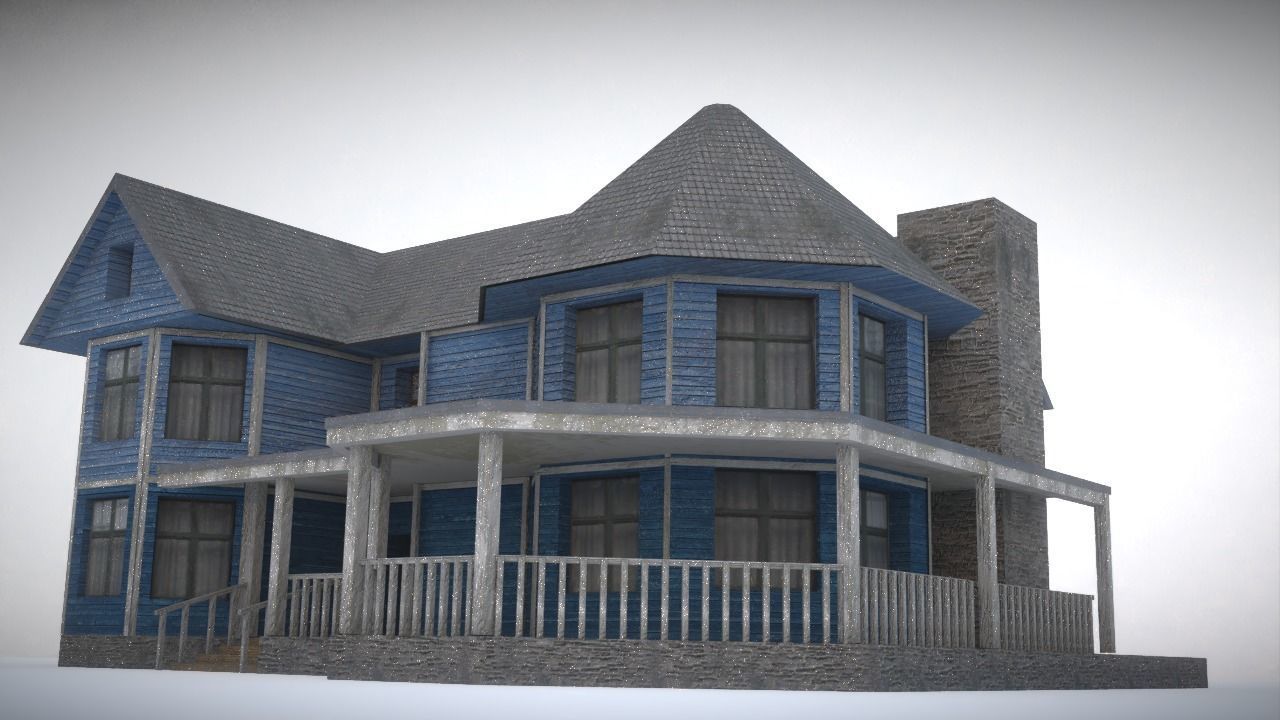 House on day 3D model_15