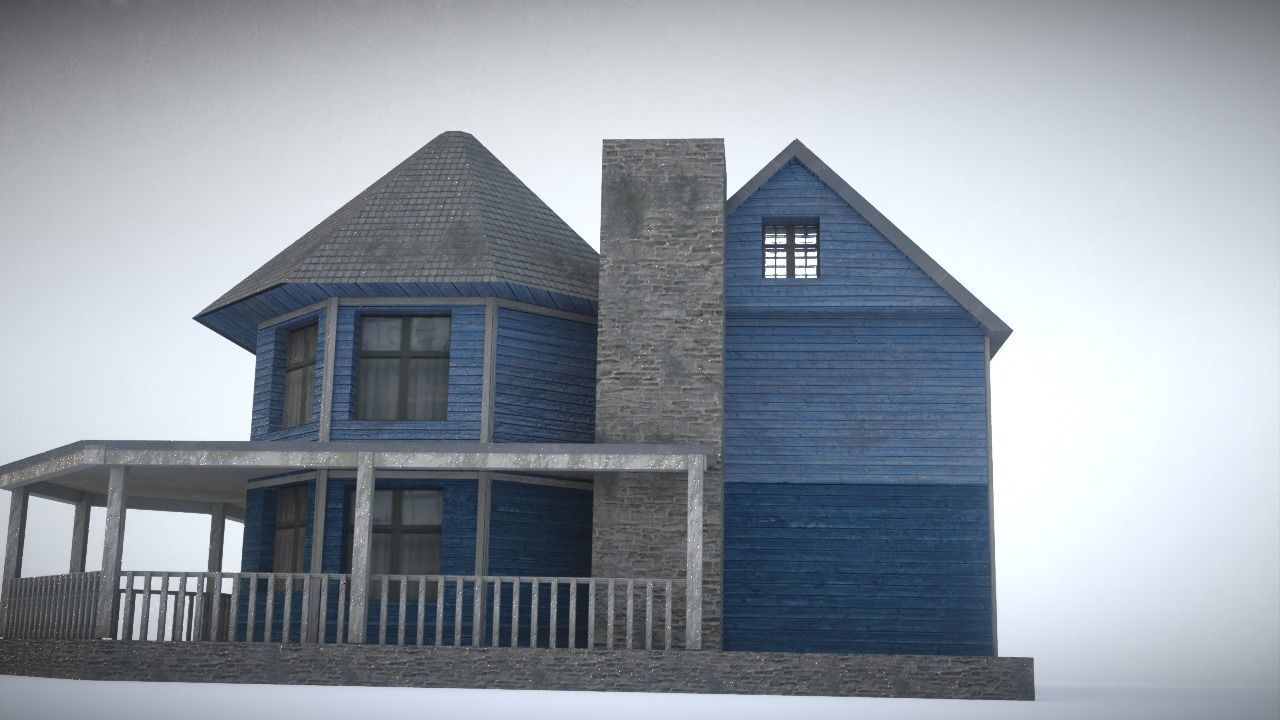 House on day 3D model_19