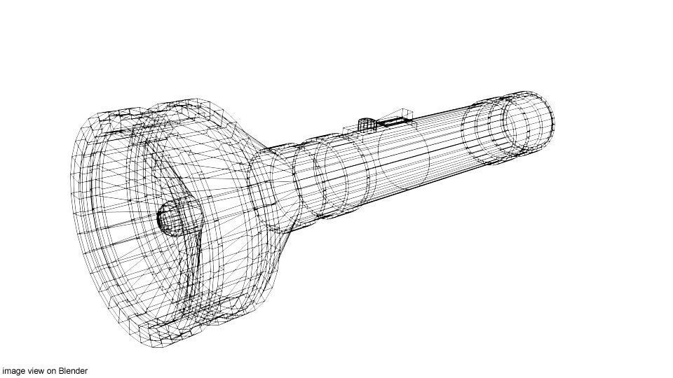 Flashlight - Type 5 3D model_3