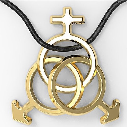 Kinky MMF pendant  3D print model